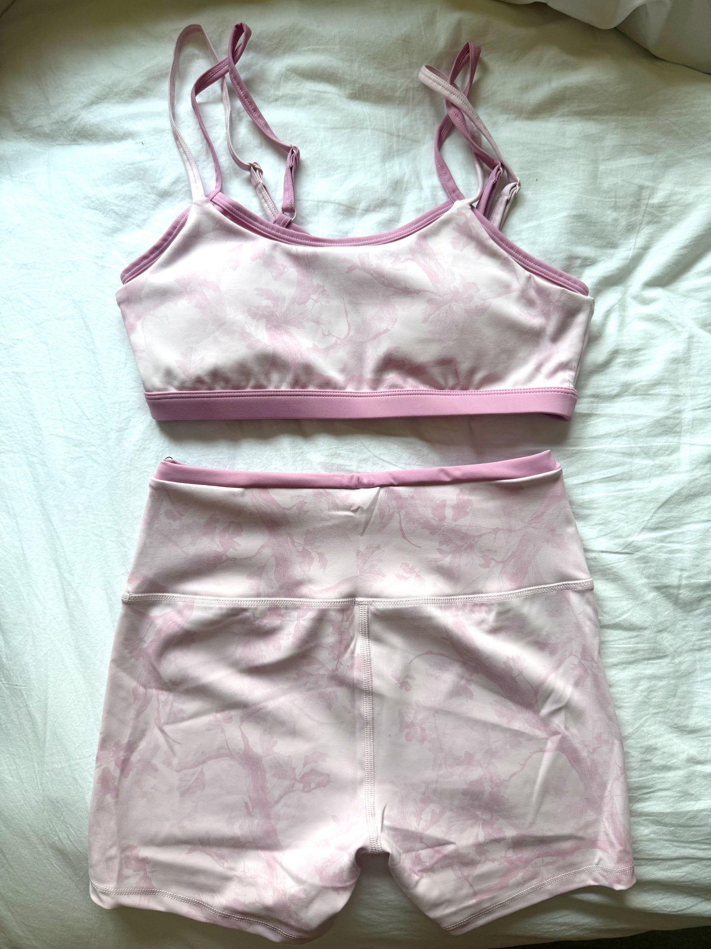 Pink Camo Sports Bra (Double-Layered)