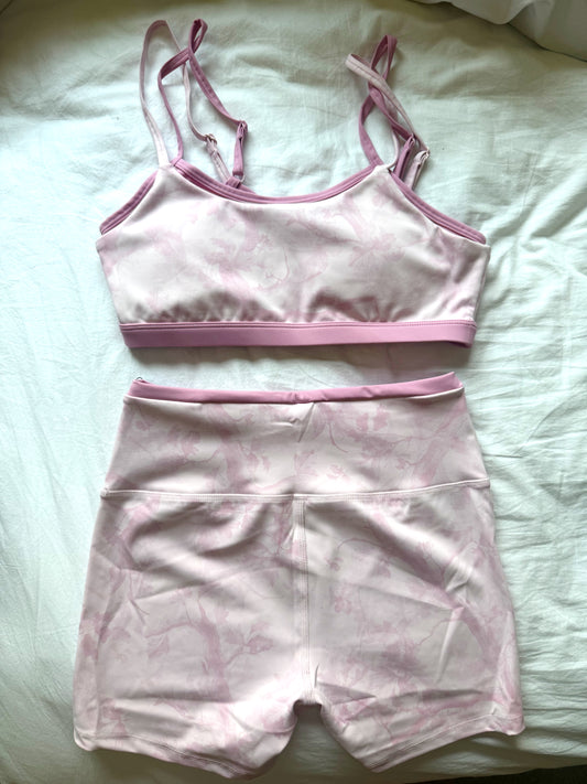 Pink Camo Biker Shorts