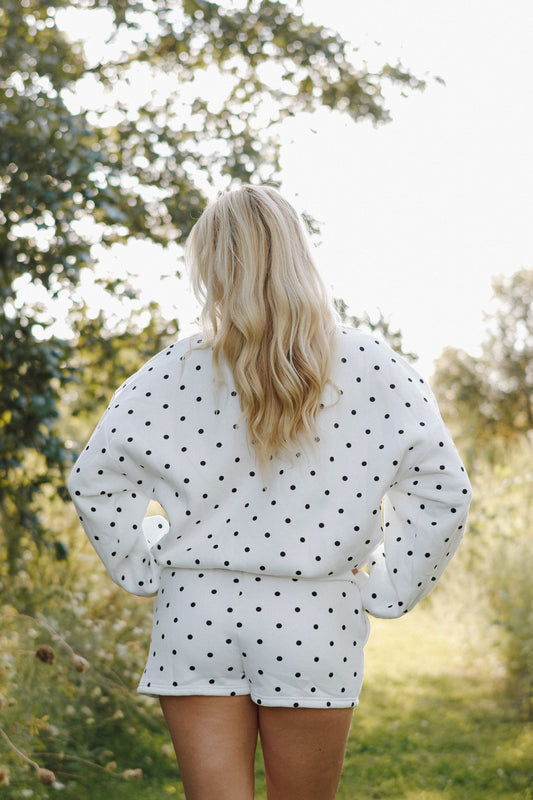 White Polka Dot Shorts