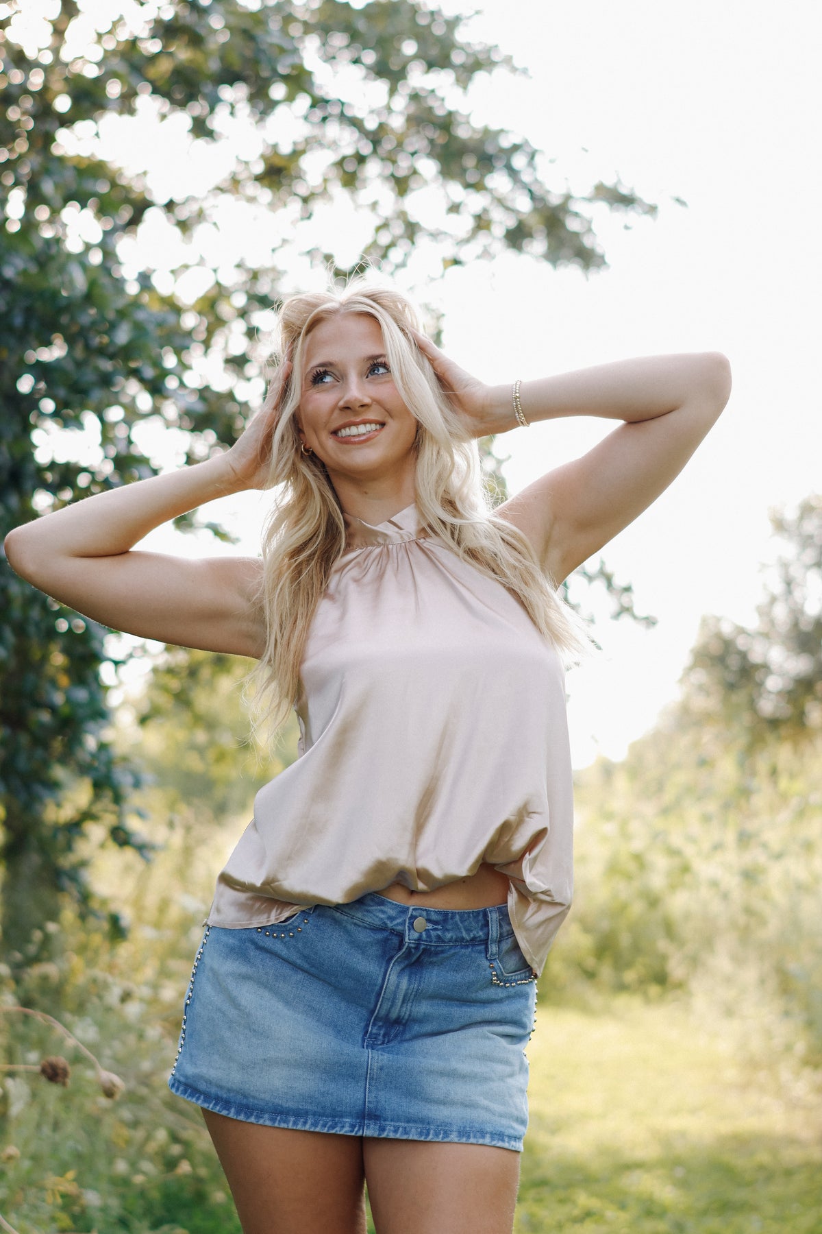 Champagne Halter Top