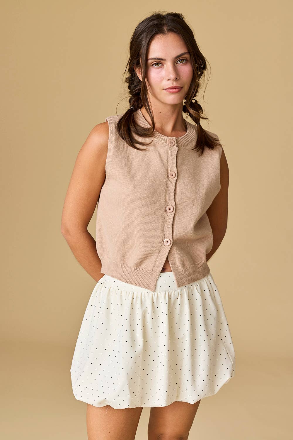 Polka Dot Bubble Skirt