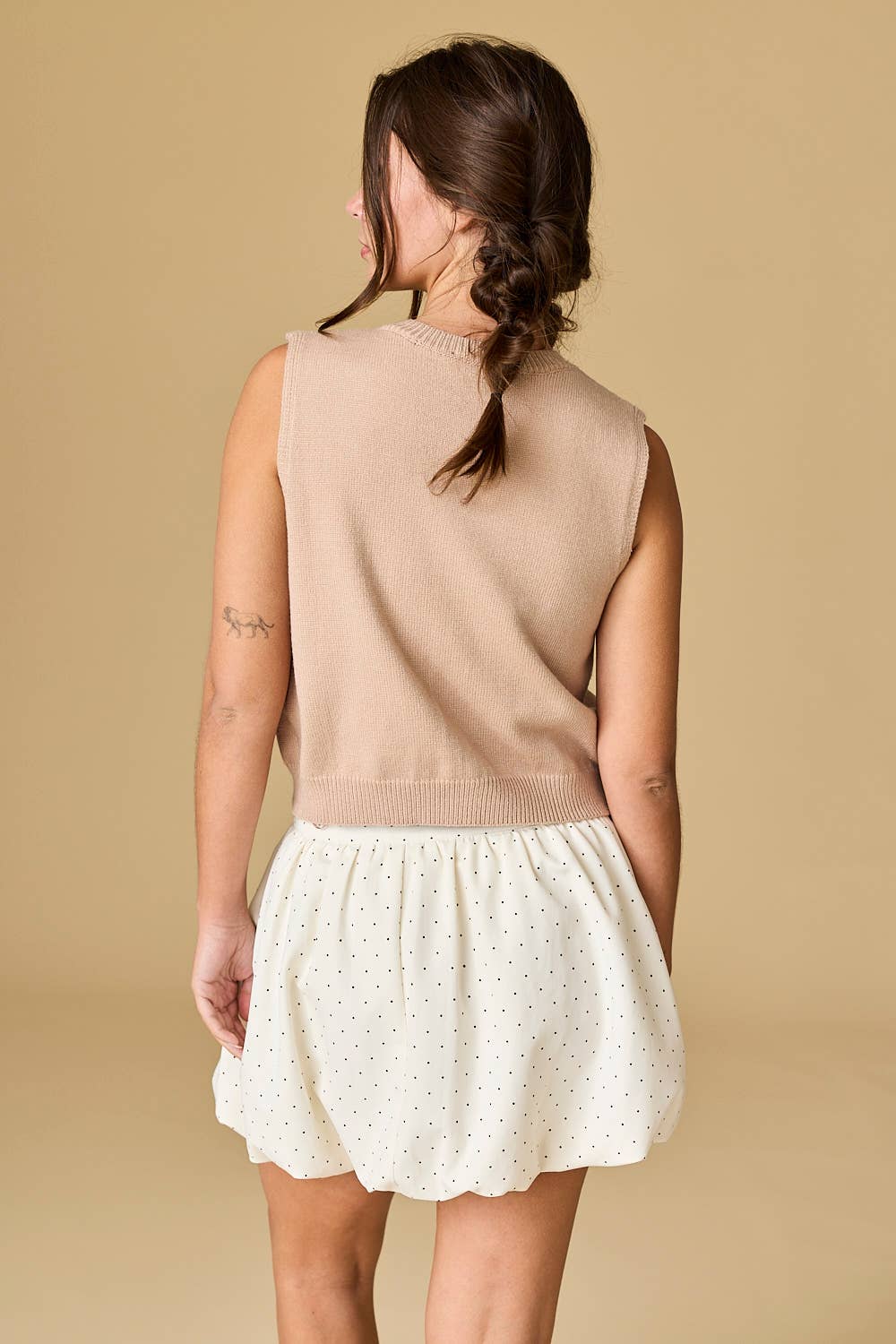Polka Dot Bubble Skirt