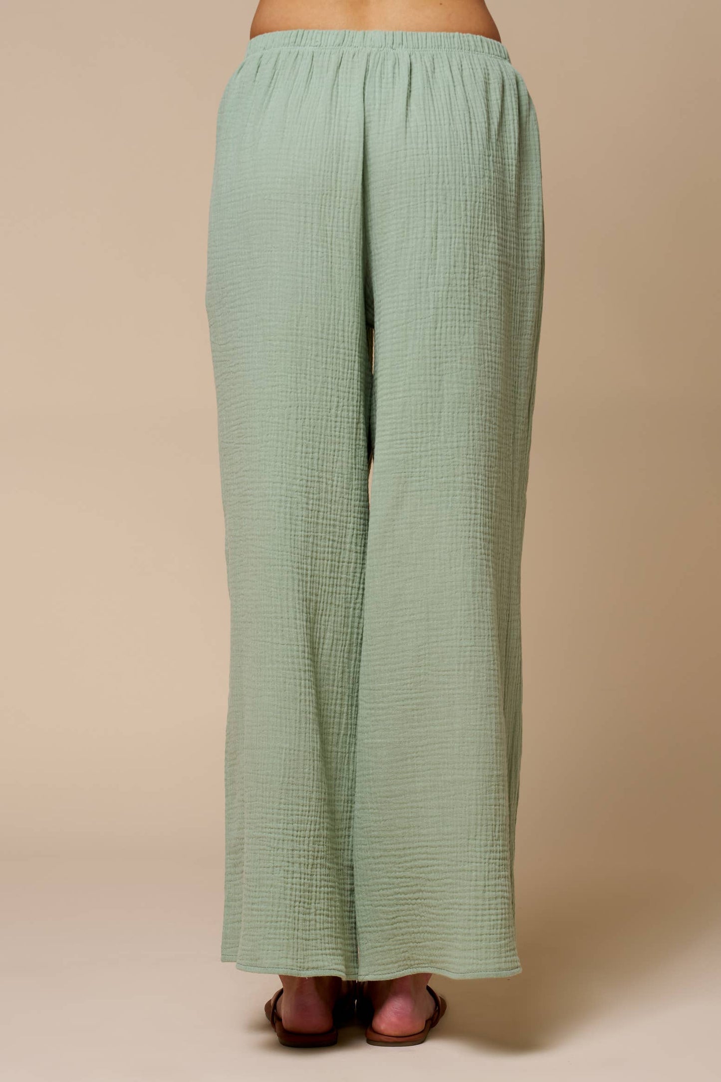 Cotton Gauze Palazzo Pants