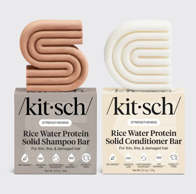 Rice Water Shampoo & Conditioner Bar Combo For Hair Growth