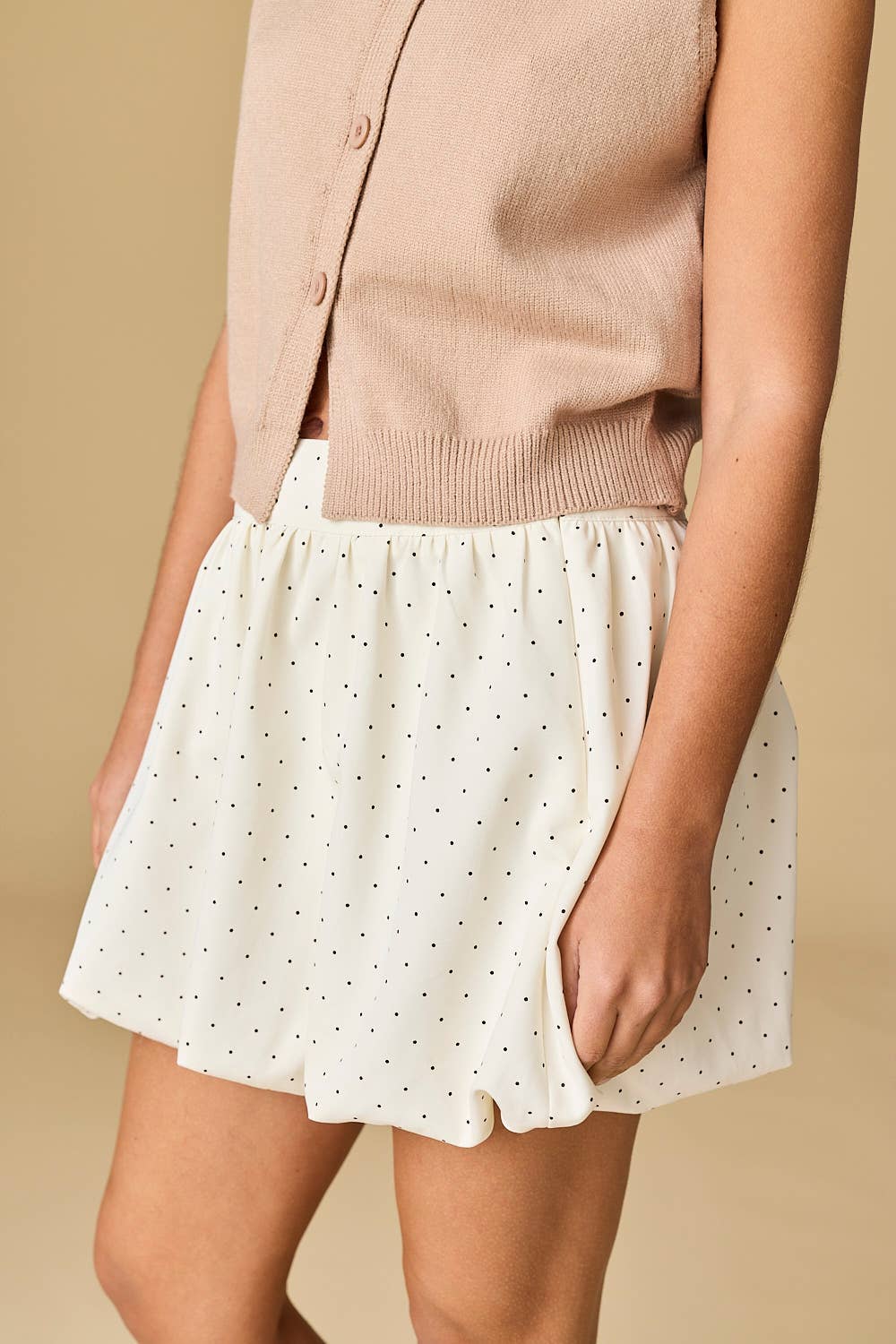 Polka Dot Bubble Skirt